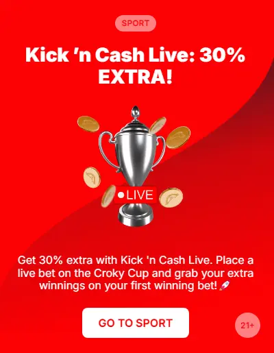 Kick`n Cash live promoties van Napoleon casino